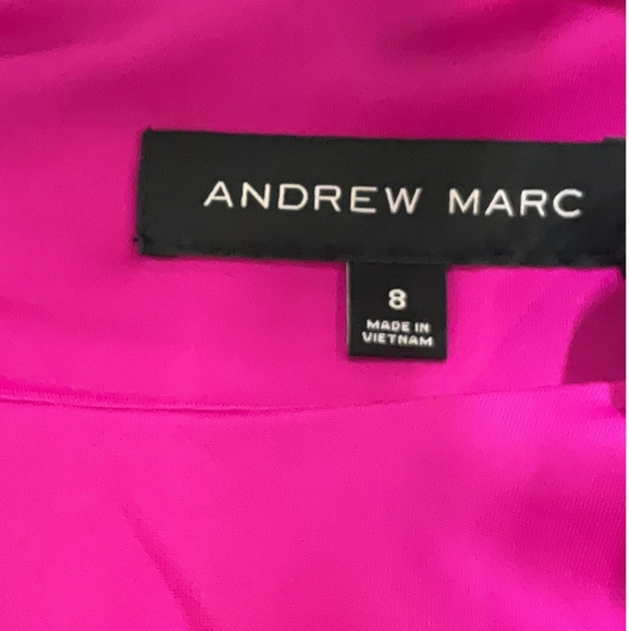 Andrew Marc Ruffle Sleeve Sheath Dress, Raspberry, Size 8 - Picture 5 of 7